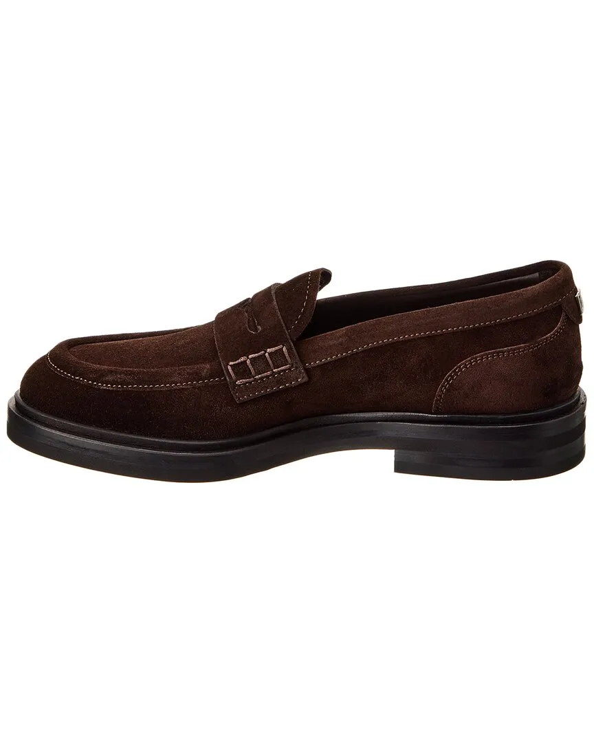 Dolce & Gabbana DG Logo Suede Loafer