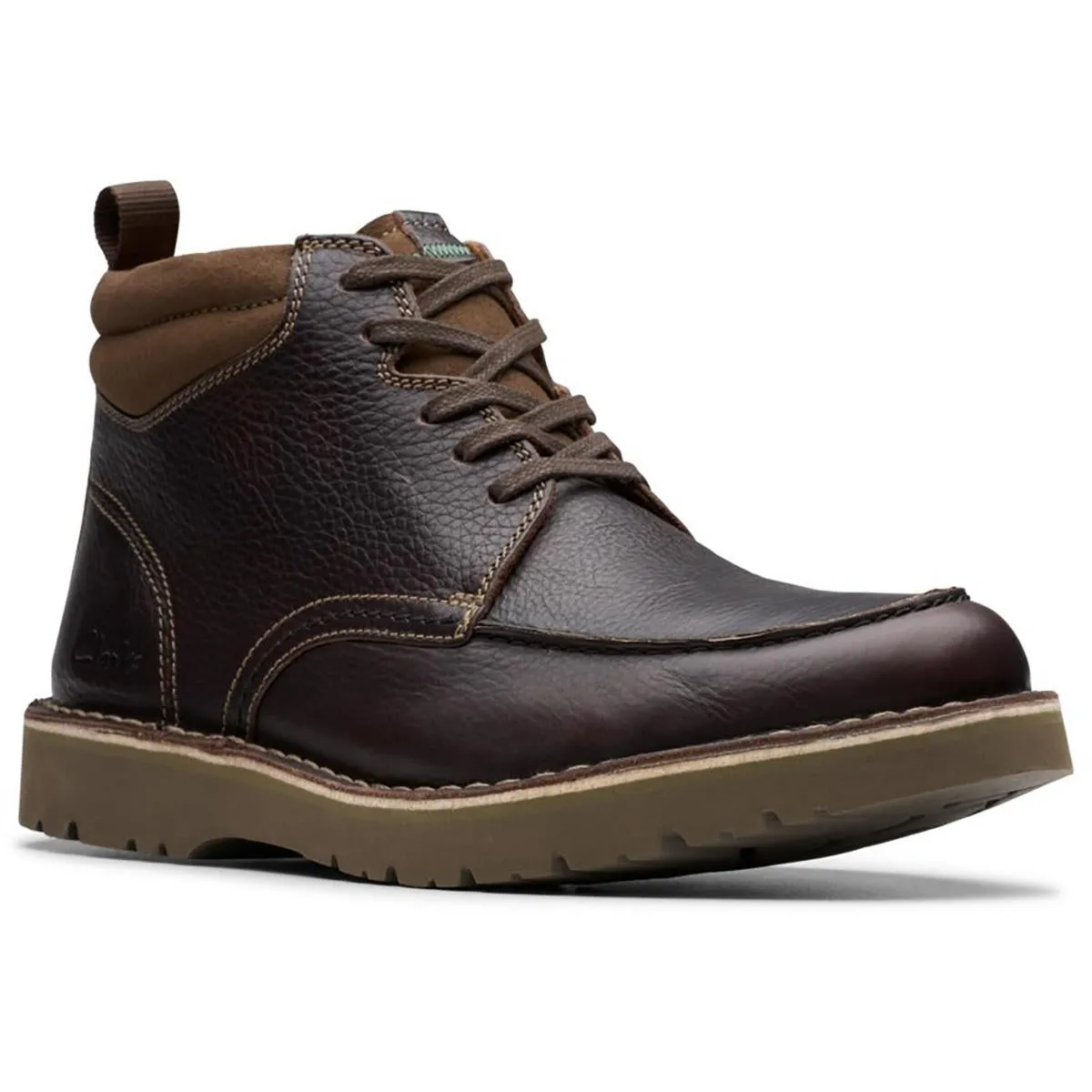 EASTIDGE Mens Lace-Up Manmade Chukka Boots