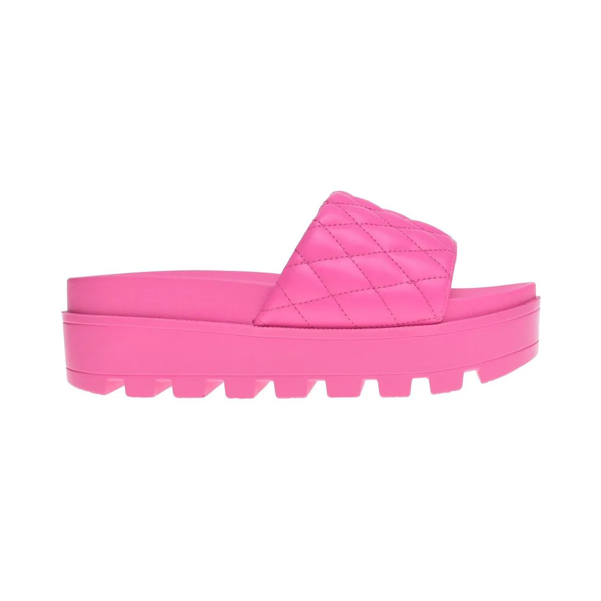 Elevated Womens Faux Leather Lugged Sole Platform Sandals