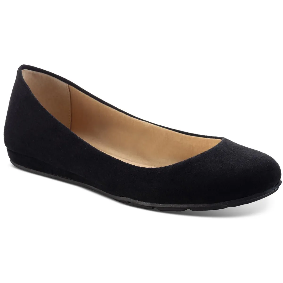 Eliana Womens Metallic Faux Leather Ballet Flats