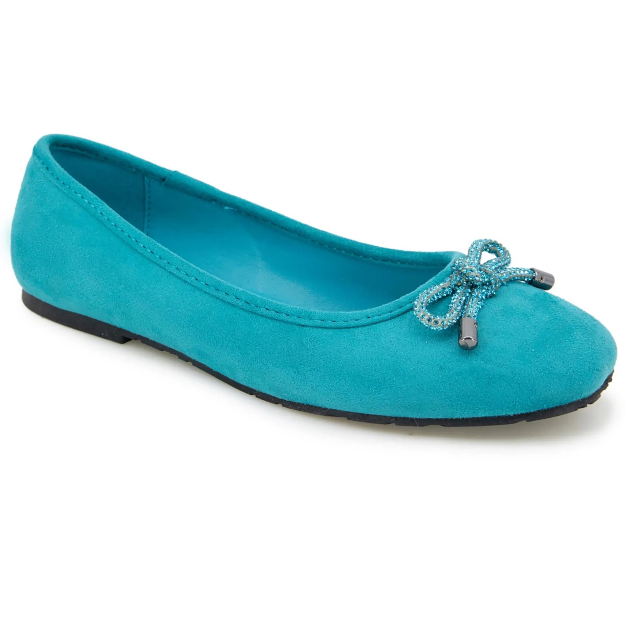 Elstree Jewel Womens Faux Suede Loafers