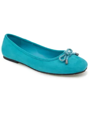 Elstree Jewel Womens Faux Suede Loafers