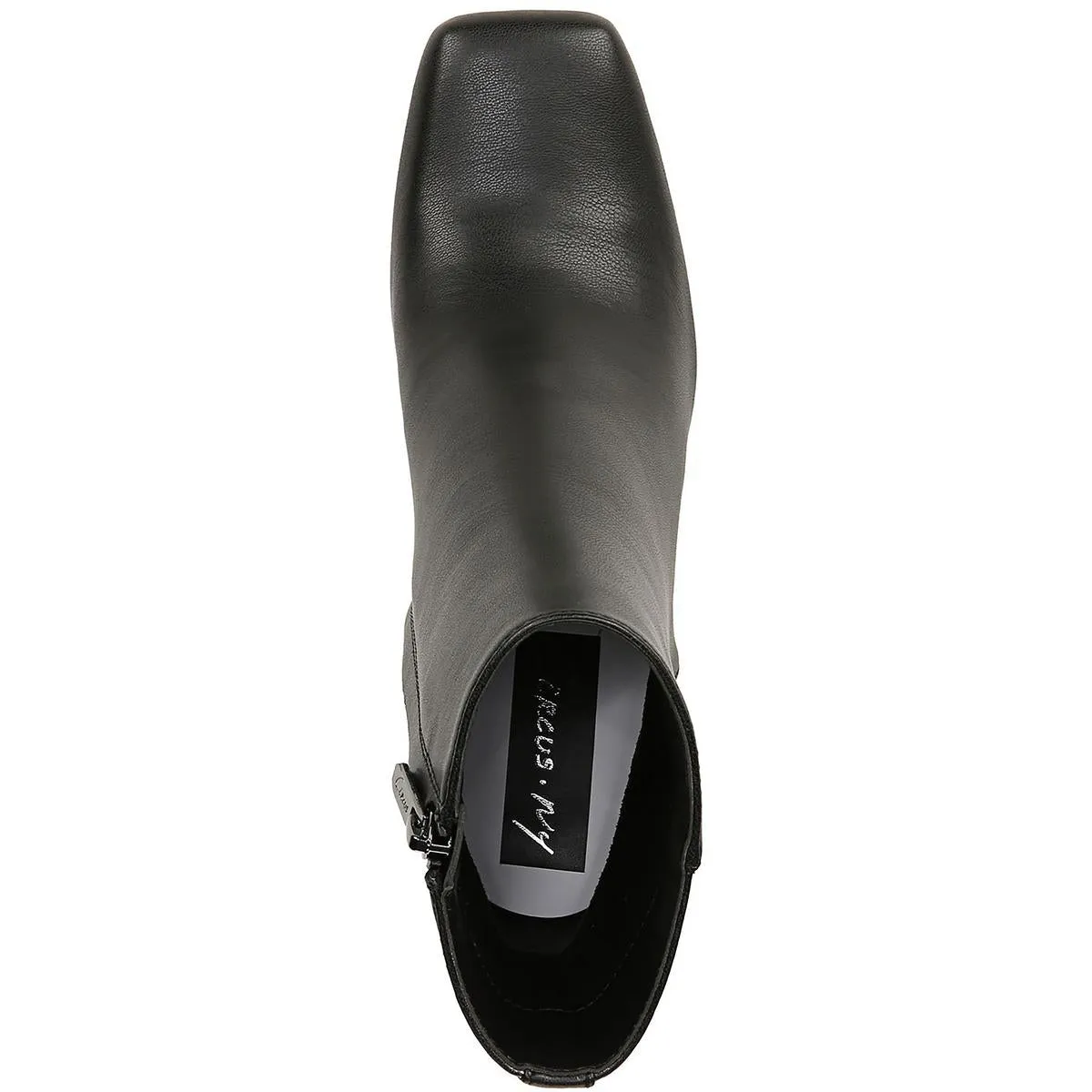 Emma Womens Faux Leather Square Toe Ankle Boots