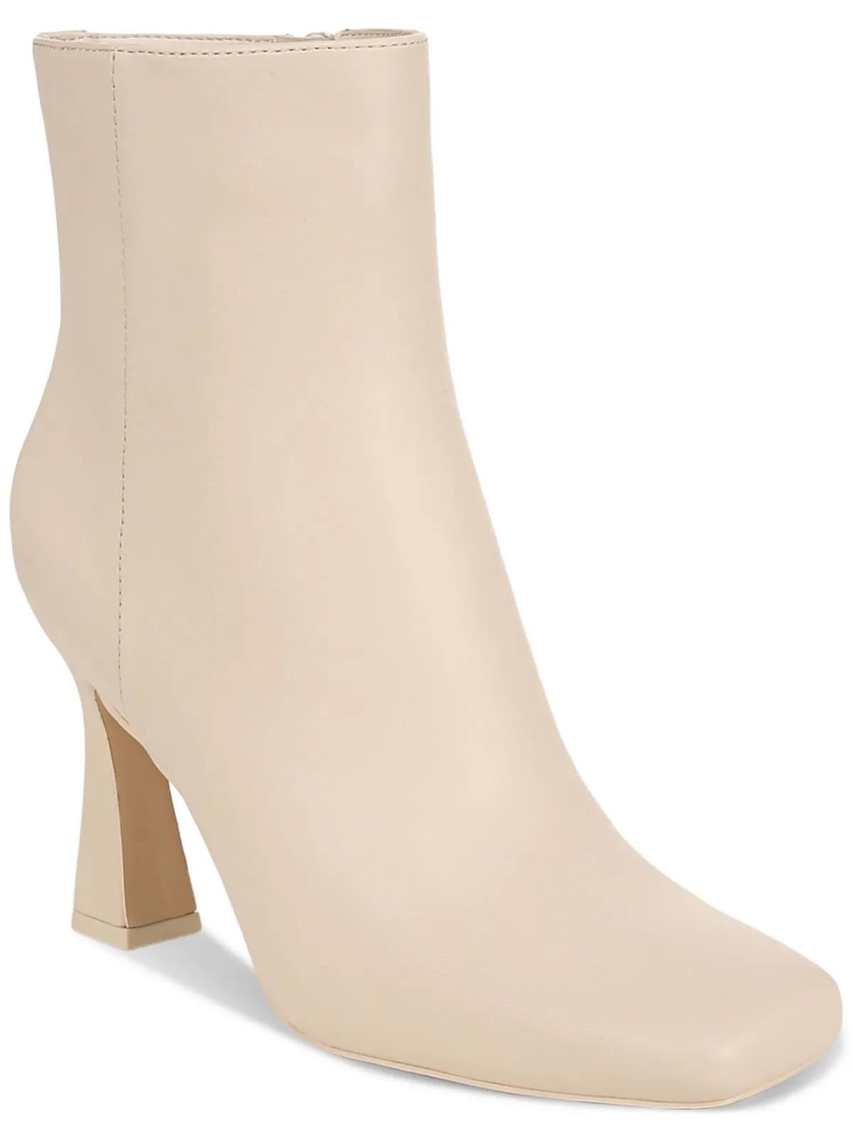 Emma Womens Faux Leather Square Toe Ankle Boots