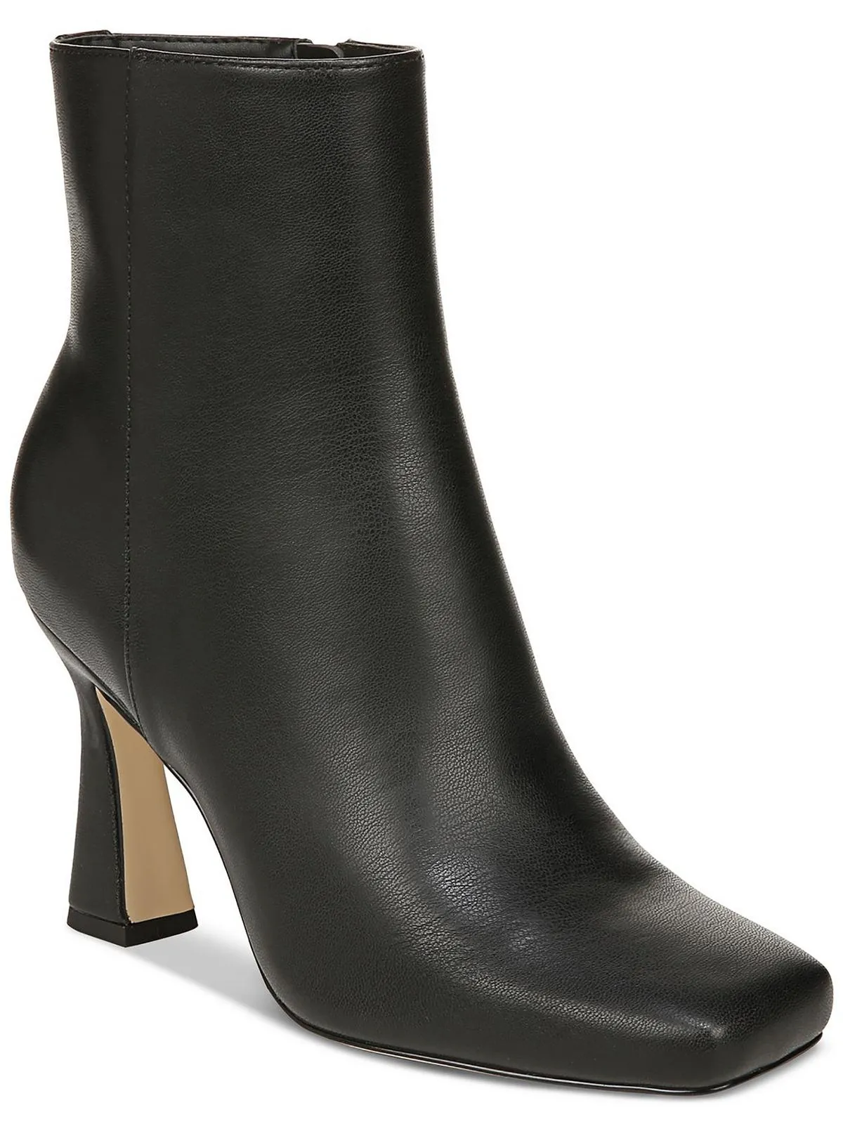Emma Womens Faux Leather Square Toe Ankle Boots