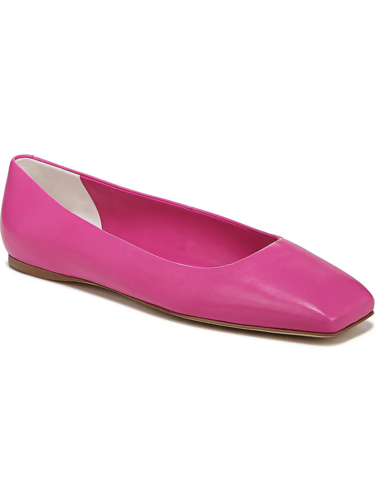 Flexa Amaya Womens Leather Square Toe Ballet Flats