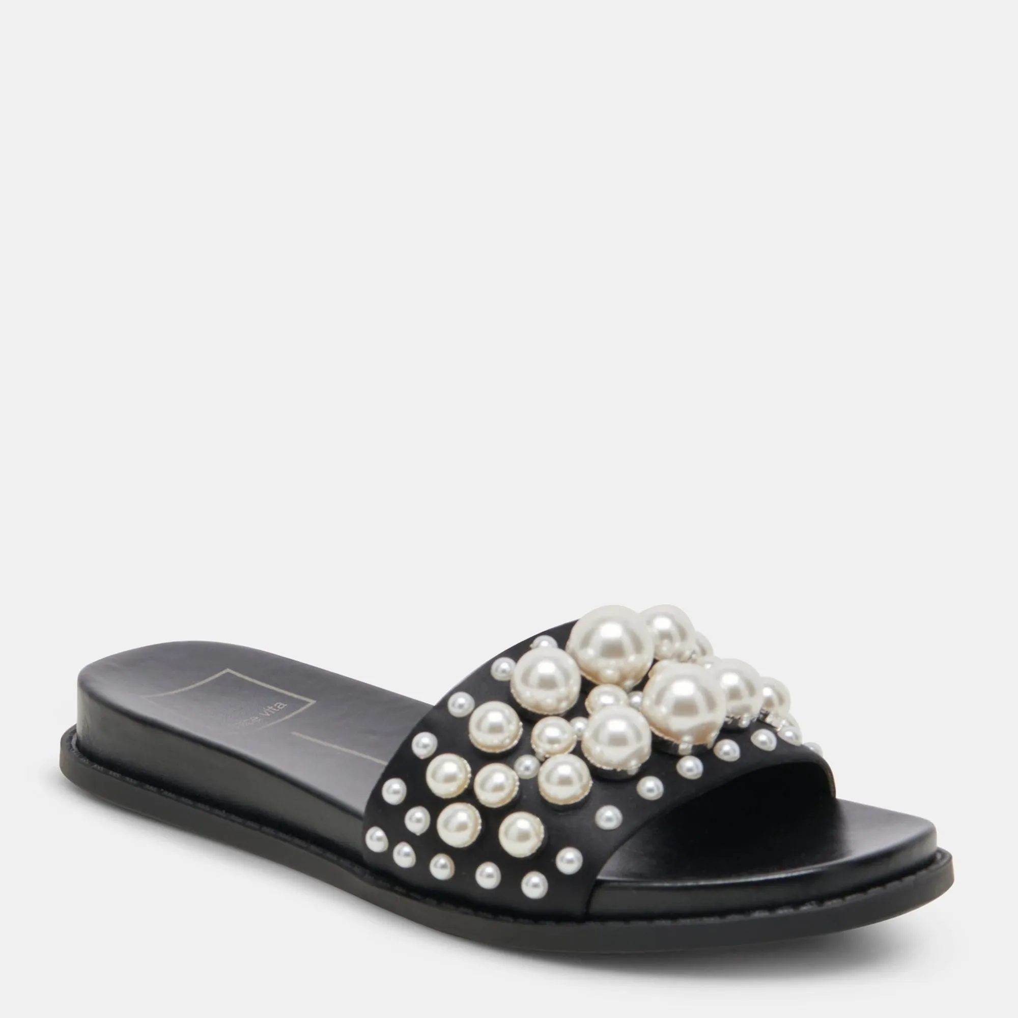 Gabbi Pearl Sandals Black Pearls