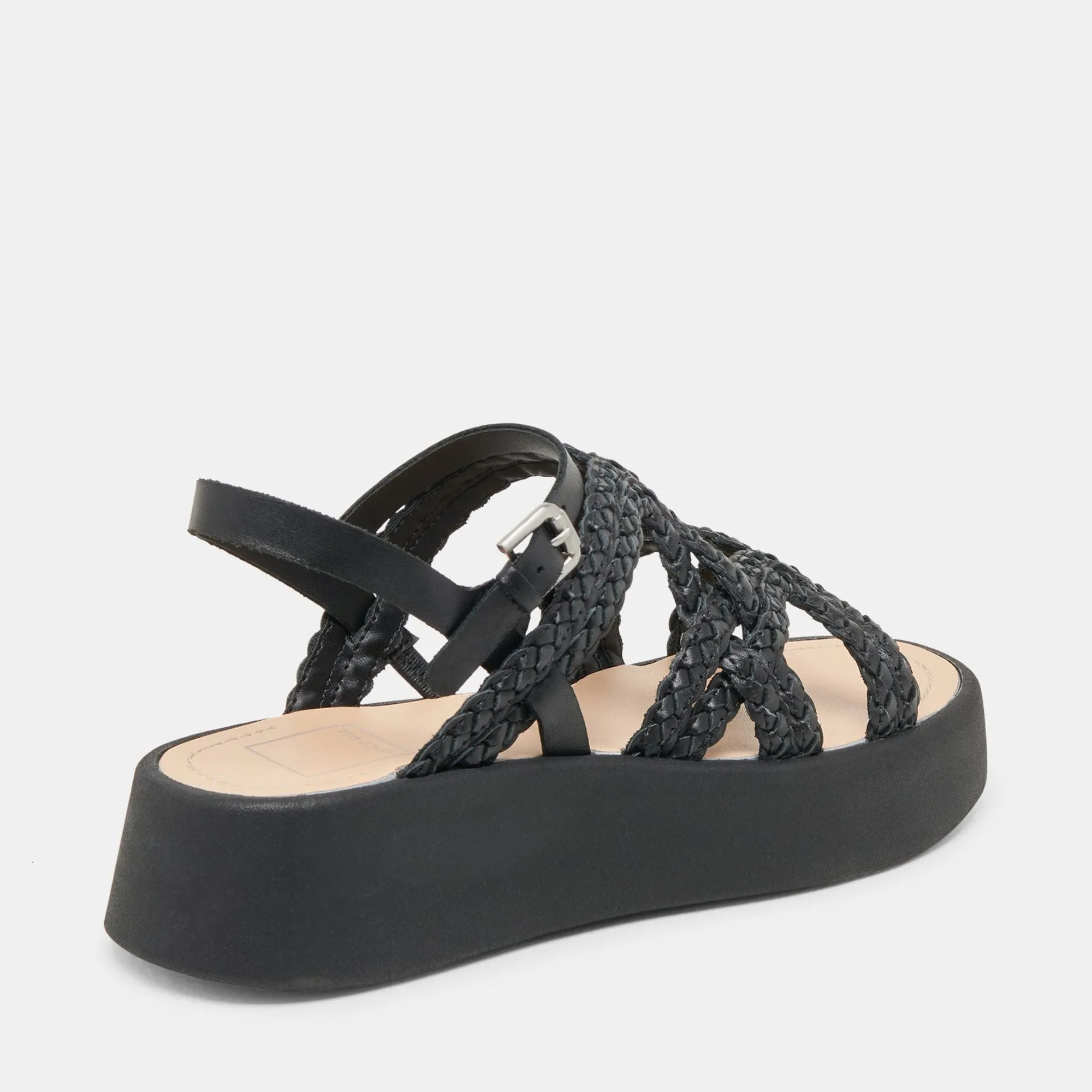 Gatsby Sandals Black Leather