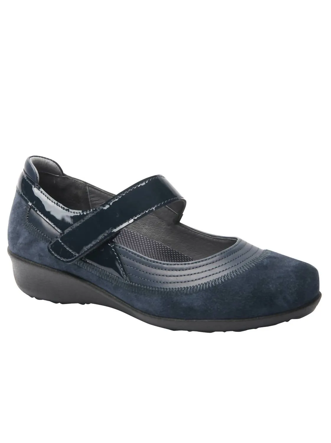 Genoa Casual Shoes - Extra Wide Width In Navy