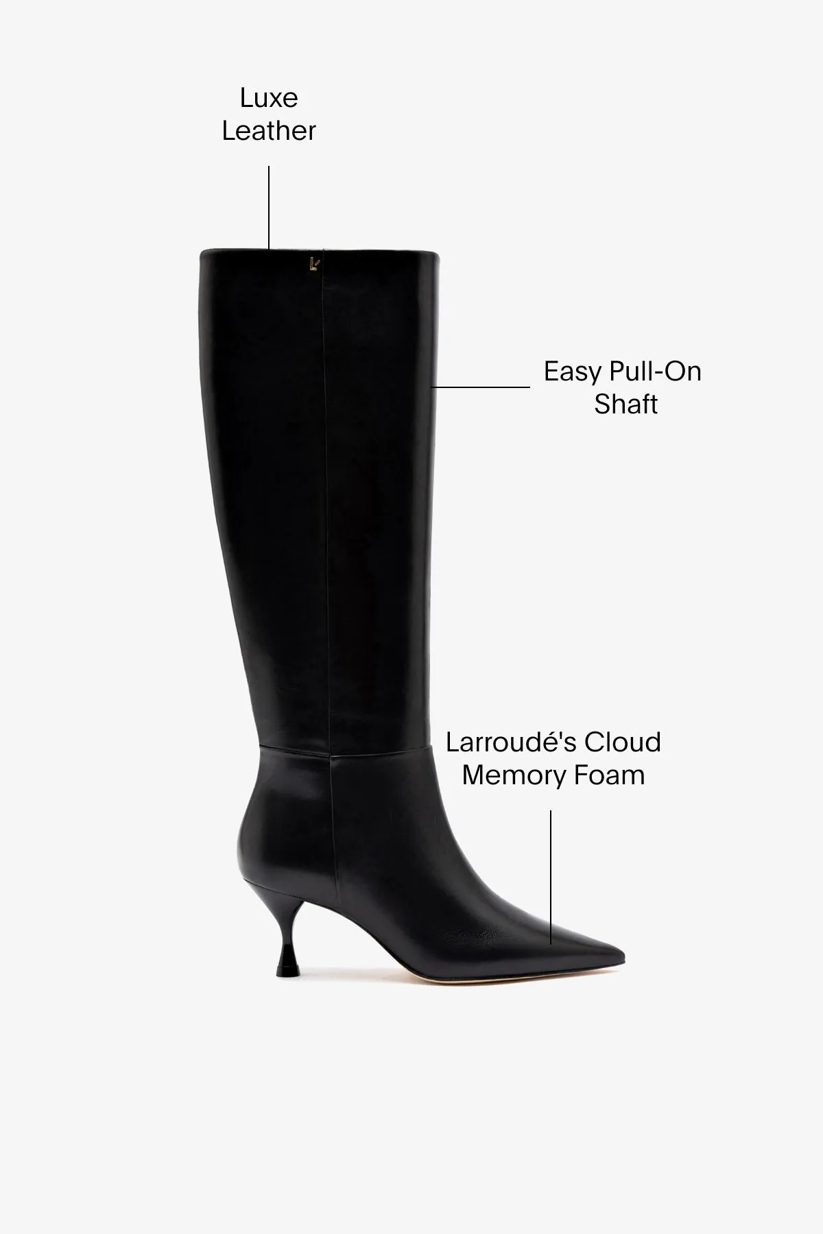Georgia Boot In Black Leather