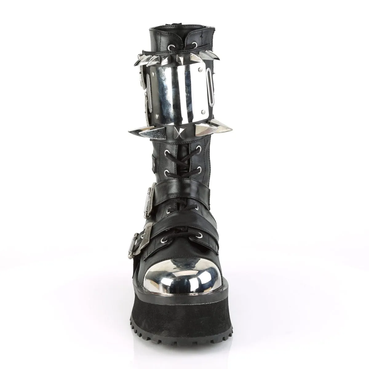 GRAVEDIGGER-250 Black Vegan Leather