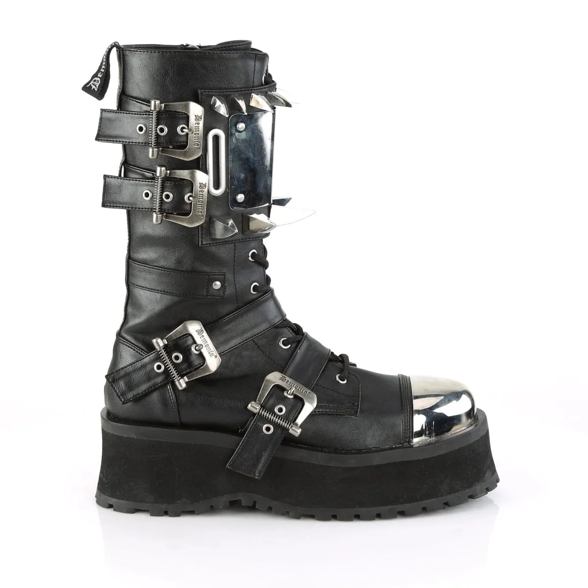 GRAVEDIGGER-250 Black Vegan Leather