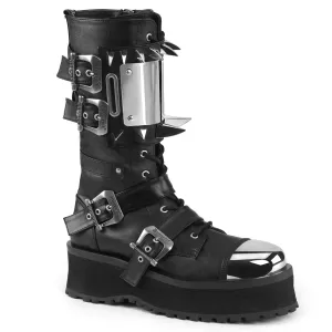 GRAVEDIGGER-250 Black Vegan Leather