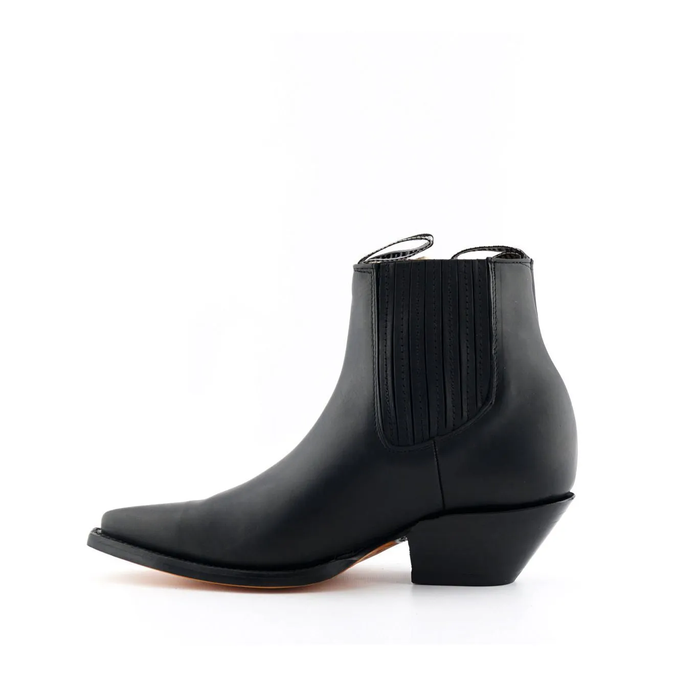 Grinders Unisex Black Western Chelsea Boots- Mustang