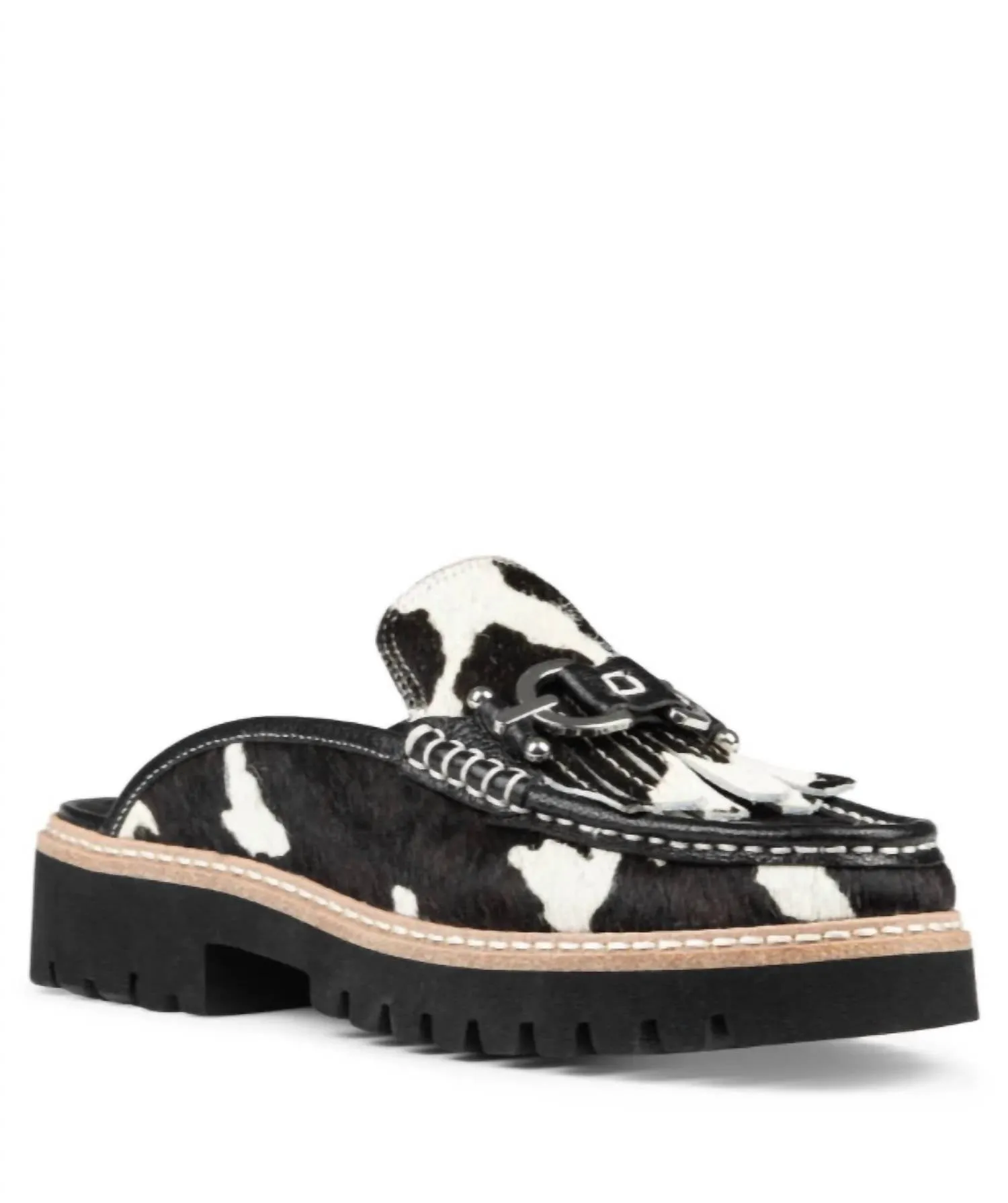 Hampton Sandal In Cream And Black