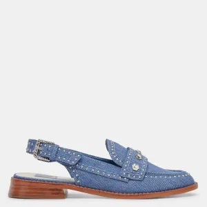 Hardi Stud Loafers Blue Denim