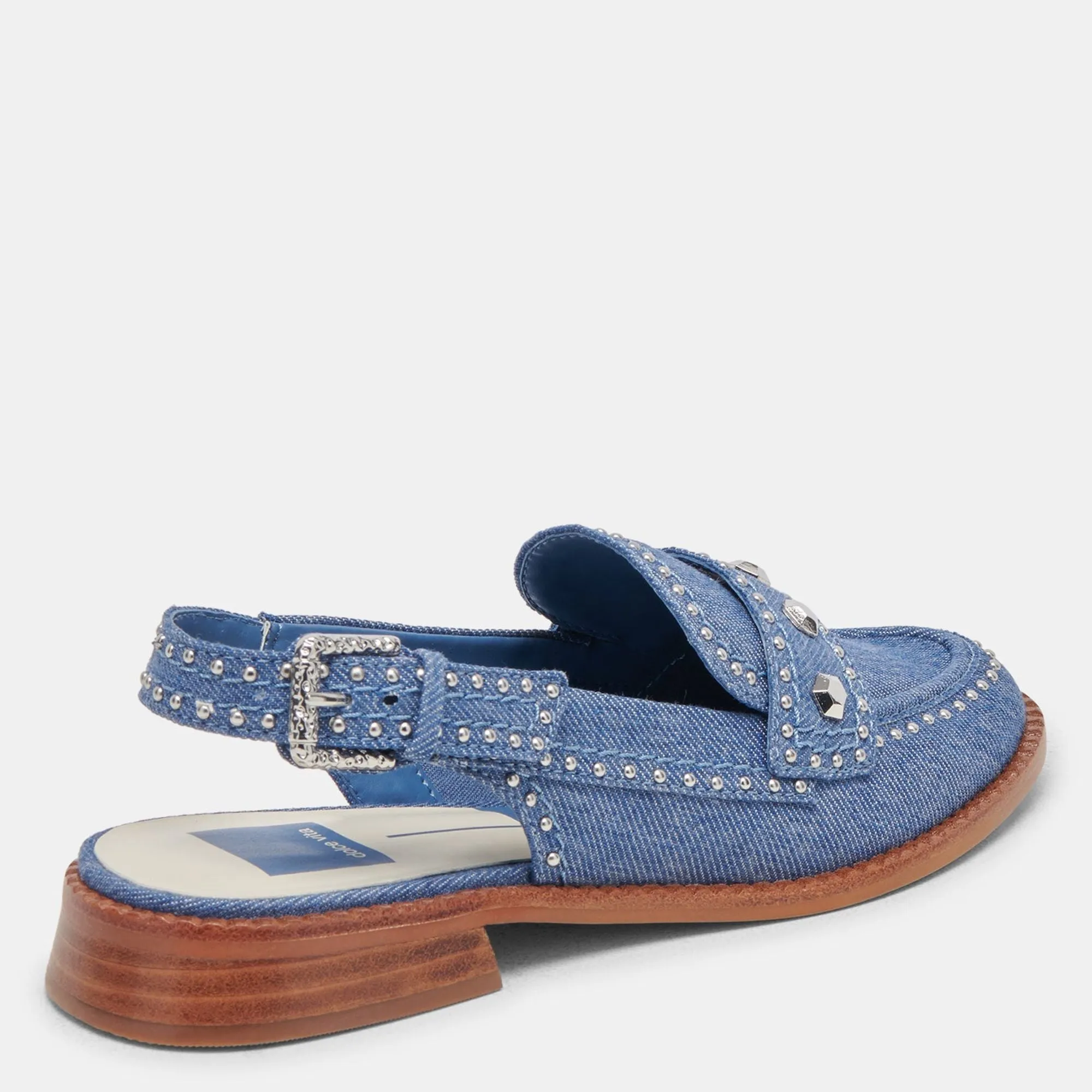 Hardi Stud Loafers Blue Denim