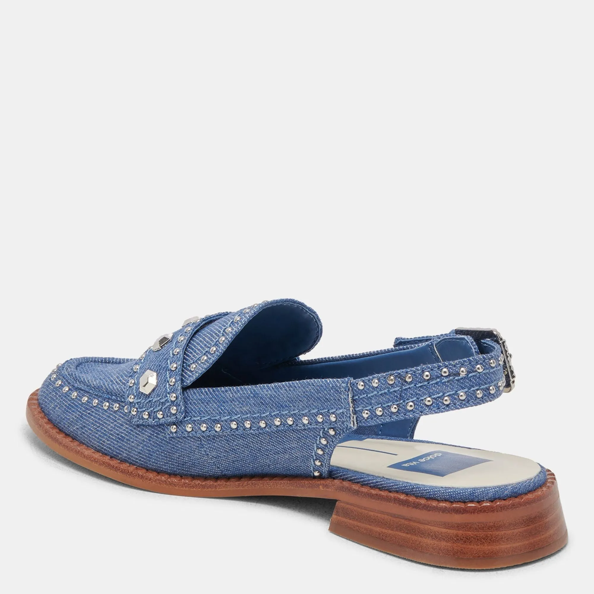 Hardi Stud Loafers Blue Denim