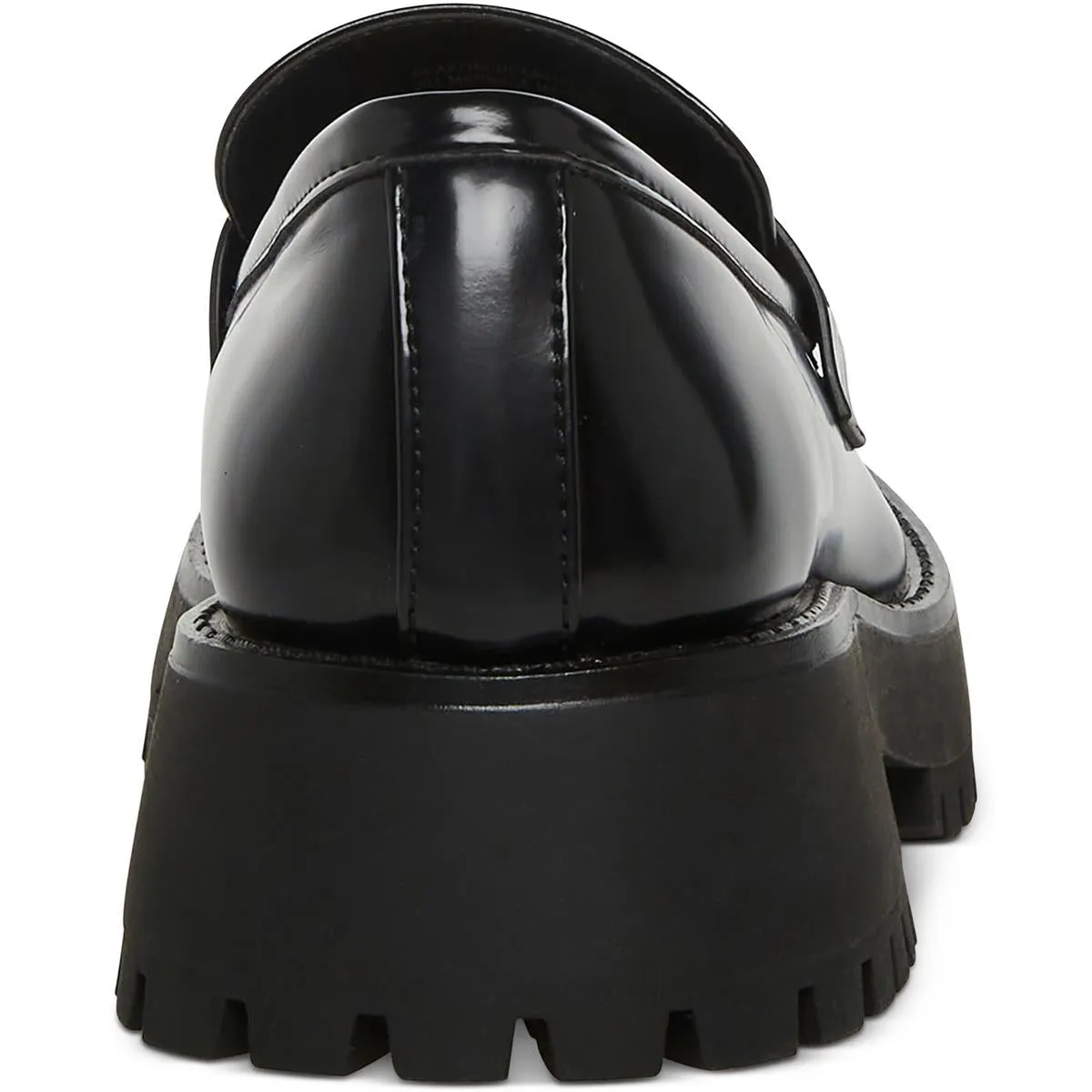 Heaathr Womens Patent Lug Sole Loafers