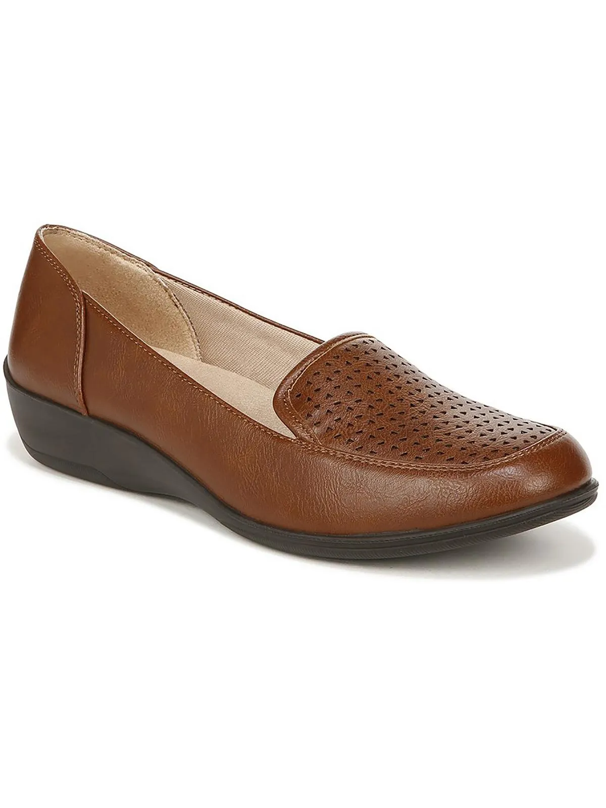 India Womens Faux Leather Slip On Loafers
