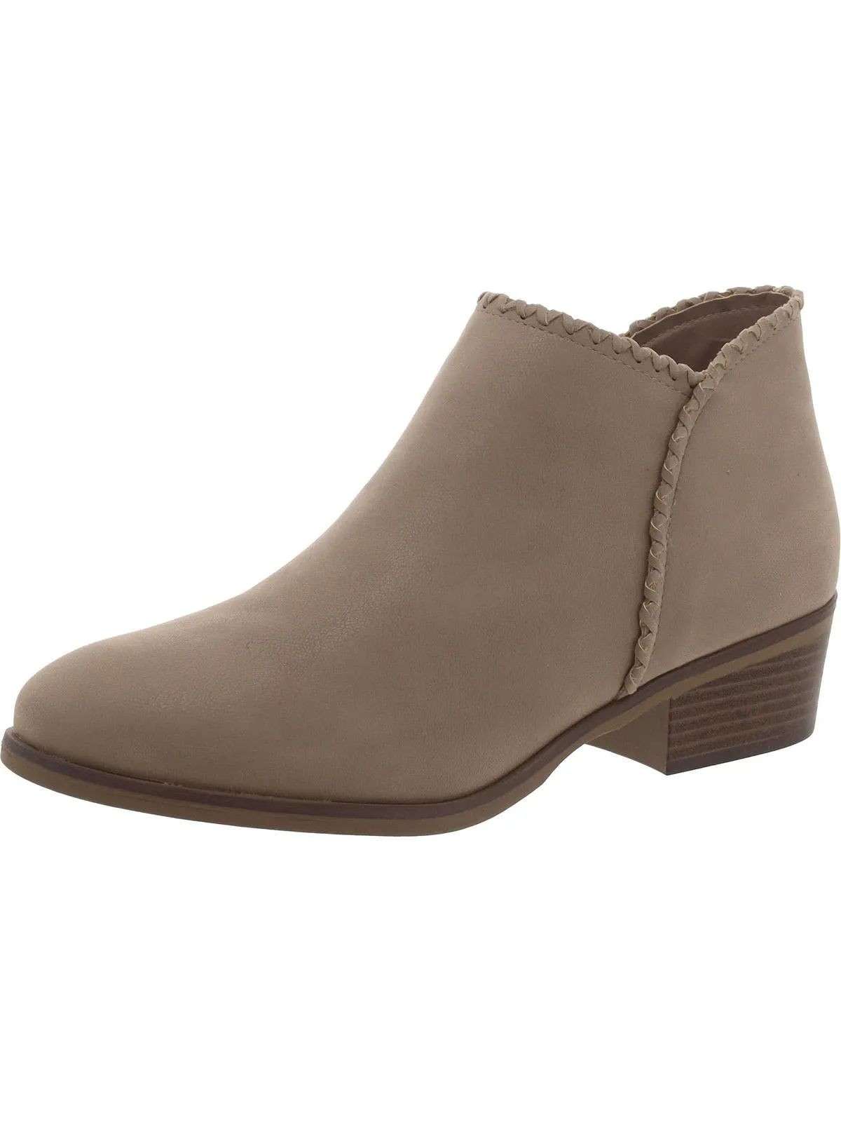 INEZ Womens Faux Suede Round toe Ankle Boots