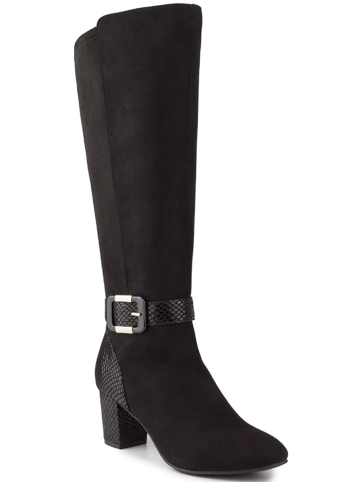 Isabell  Womens Pull On Wide Calf Knee-High Boots