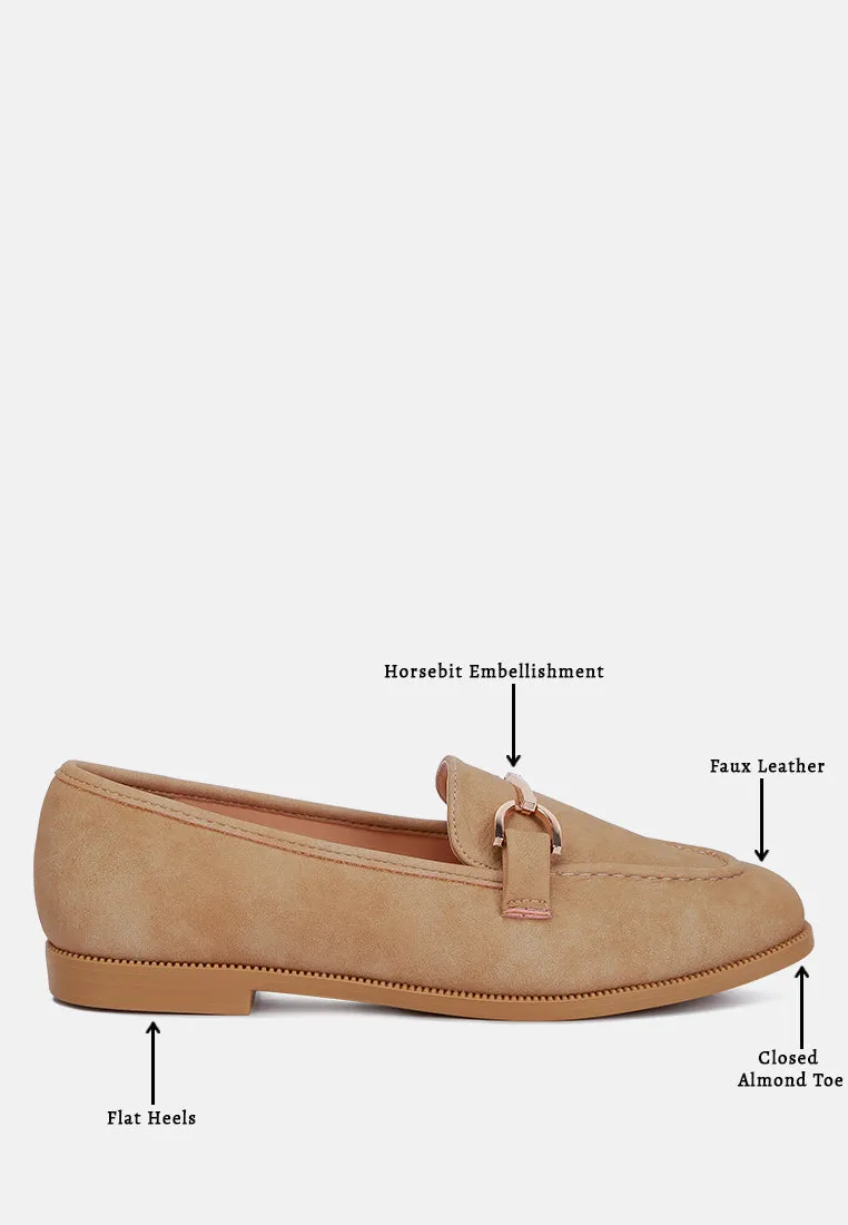 jagger horsebit detail flat loafers
