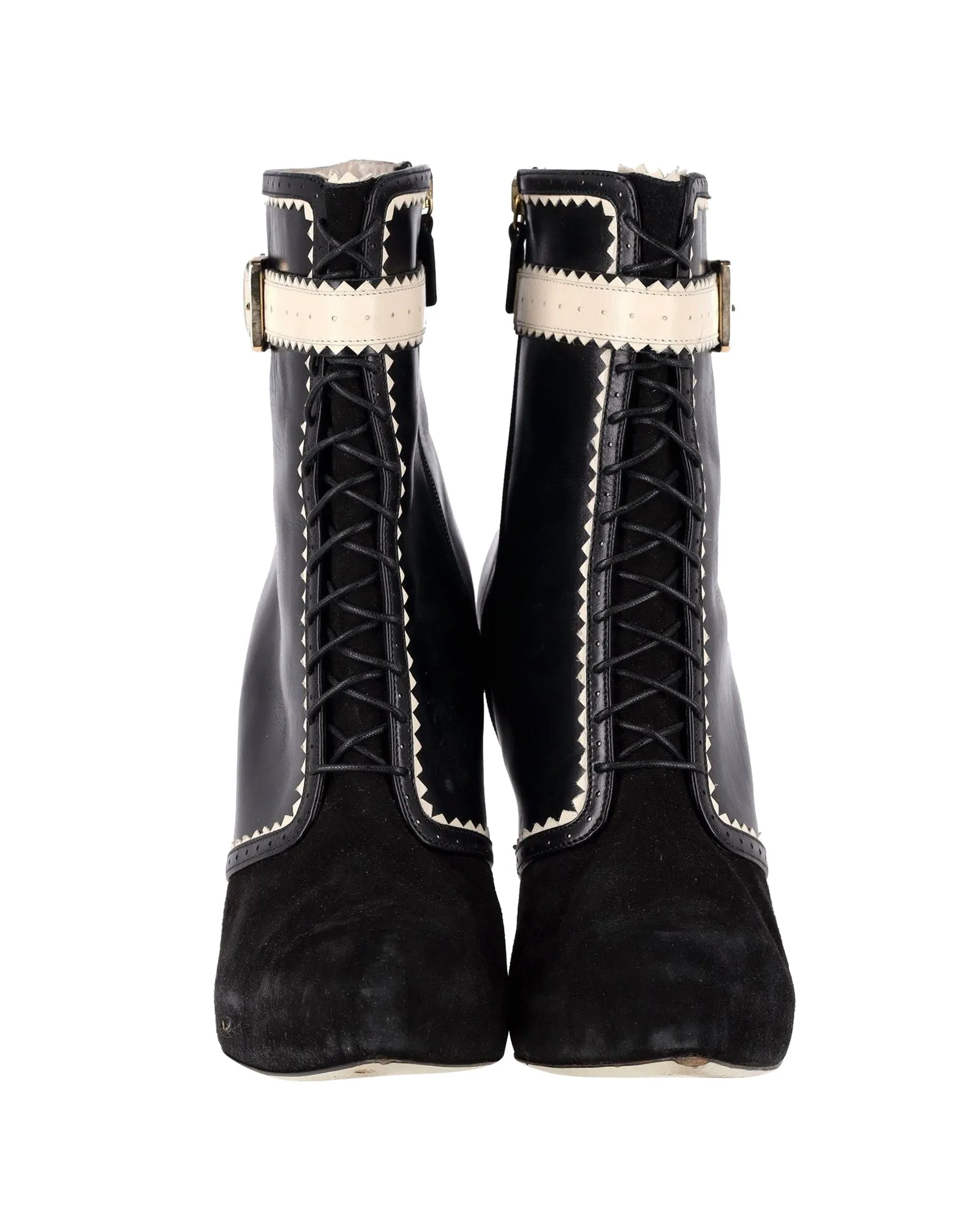Jason Wu Alexis High Heel Ankle Boots in Black Leather