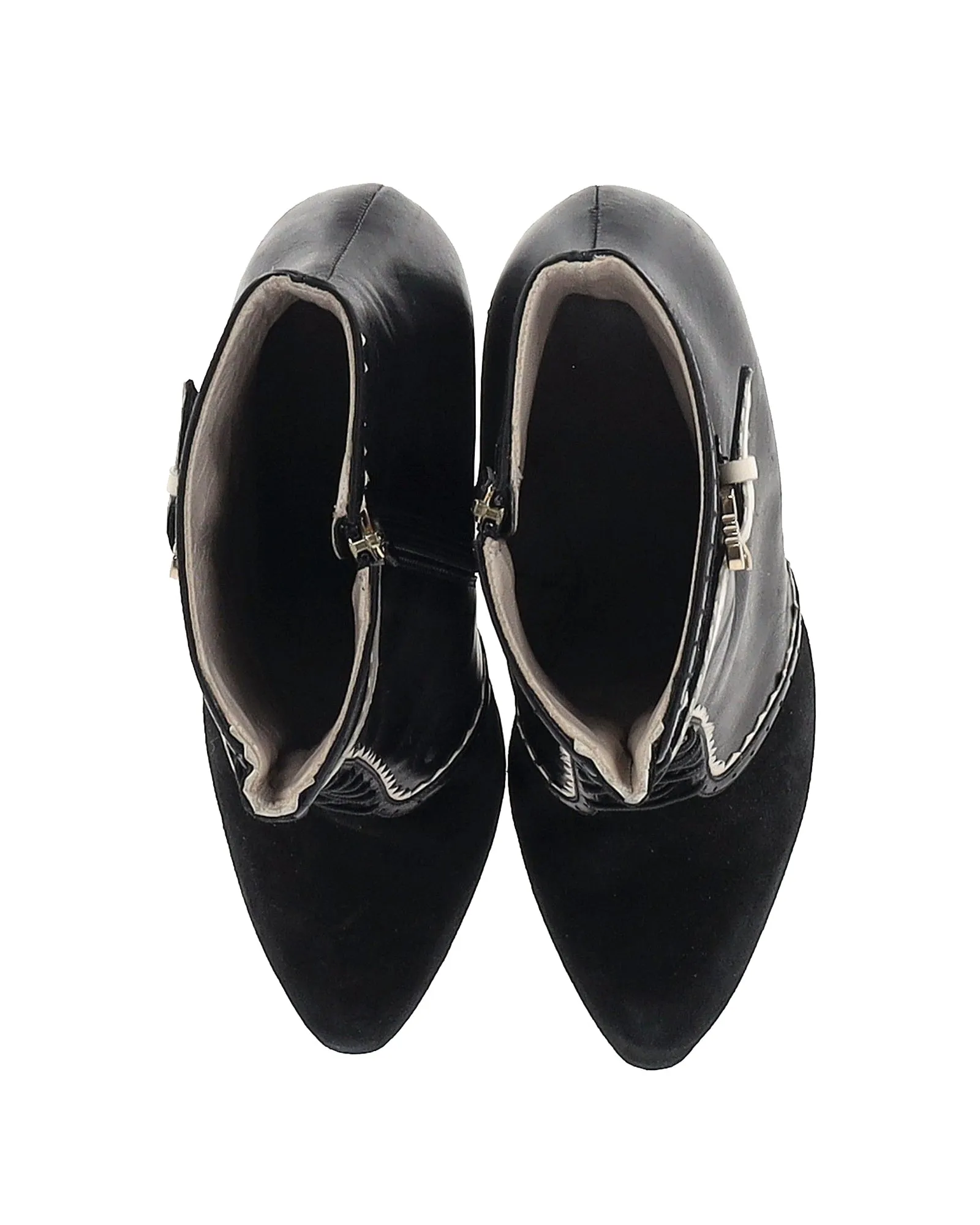 Jason Wu Alexis High Heel Ankle Boots in Black Leather