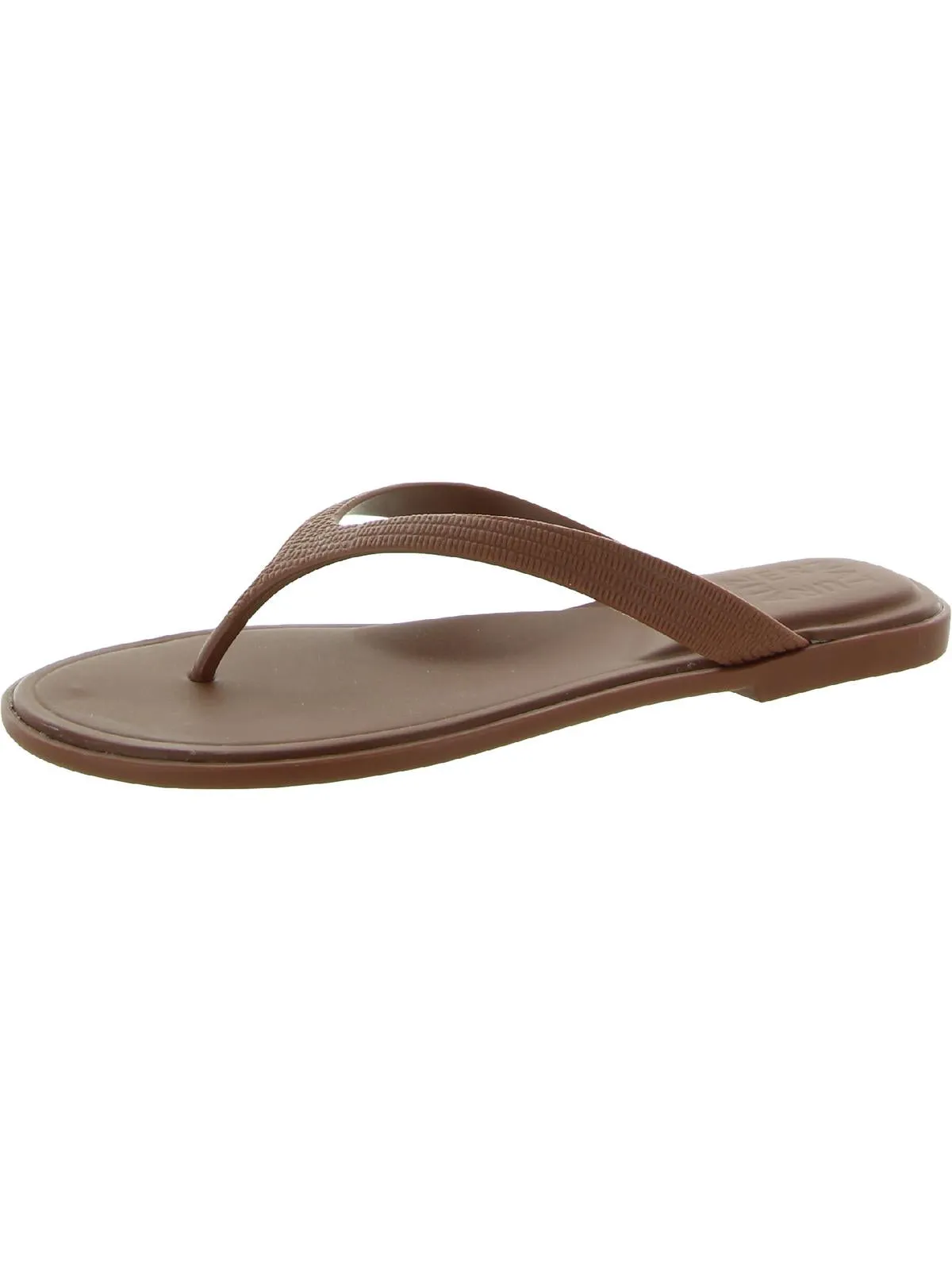 Jemm Womens Textured Flip Flop Flat Sandals