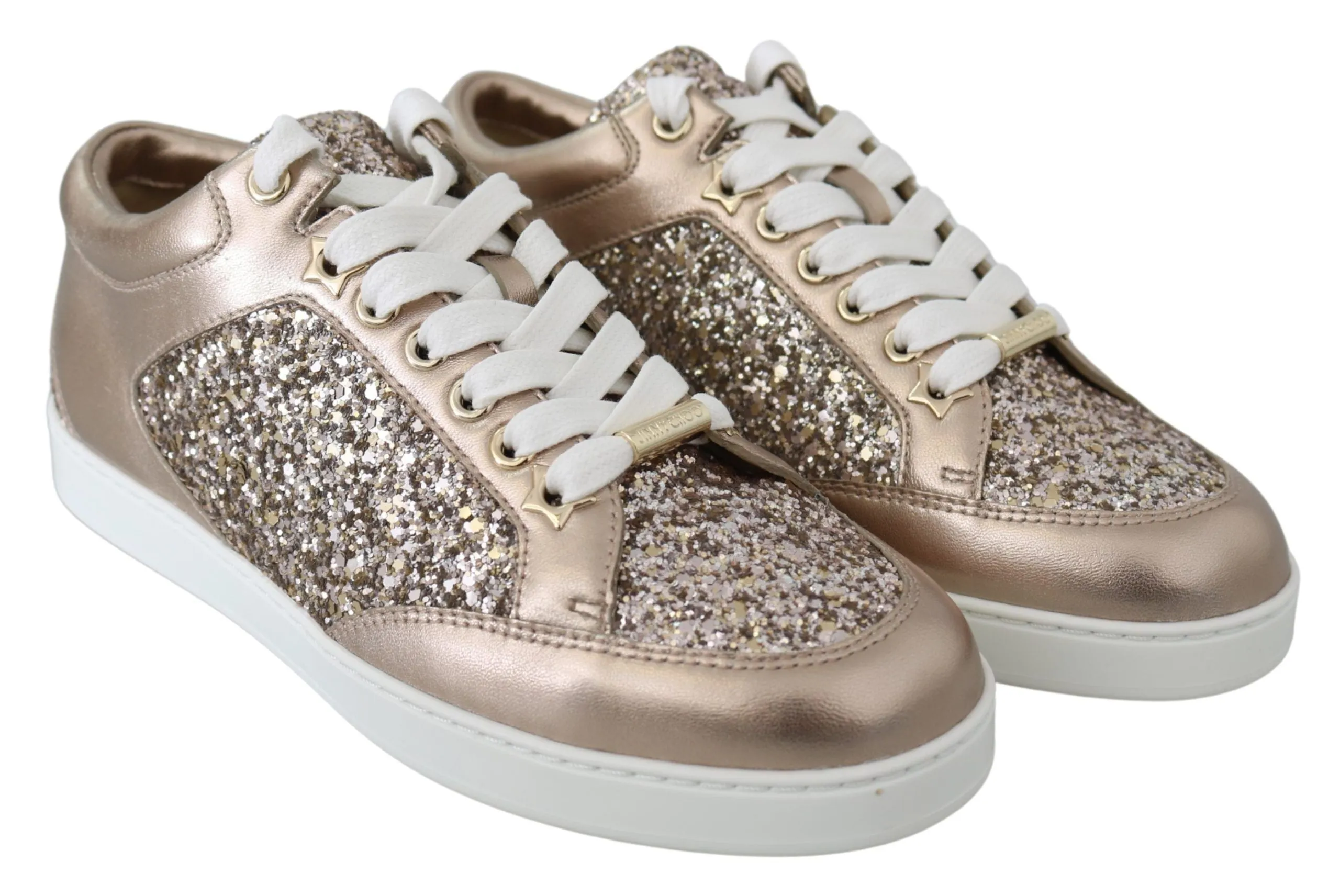 Jimmy Choo Ballet  Glitter Leather Women's Sneakers