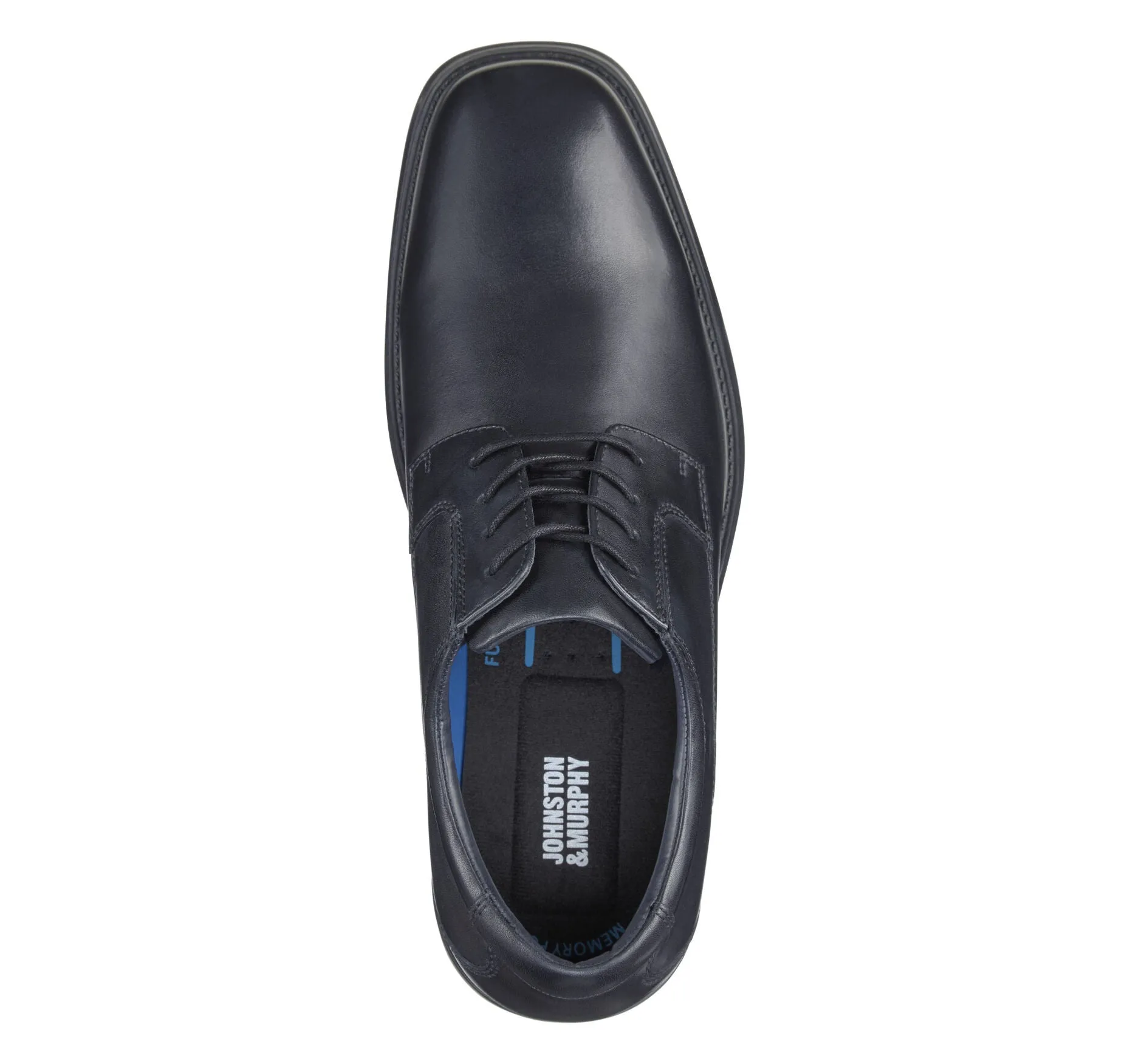 Johnston & Murphy Men's Ardmore Black Leather Lace Up Oxford Dress Shoe