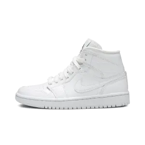 Jordan 1 Mid White Snakeskin (Women's)
