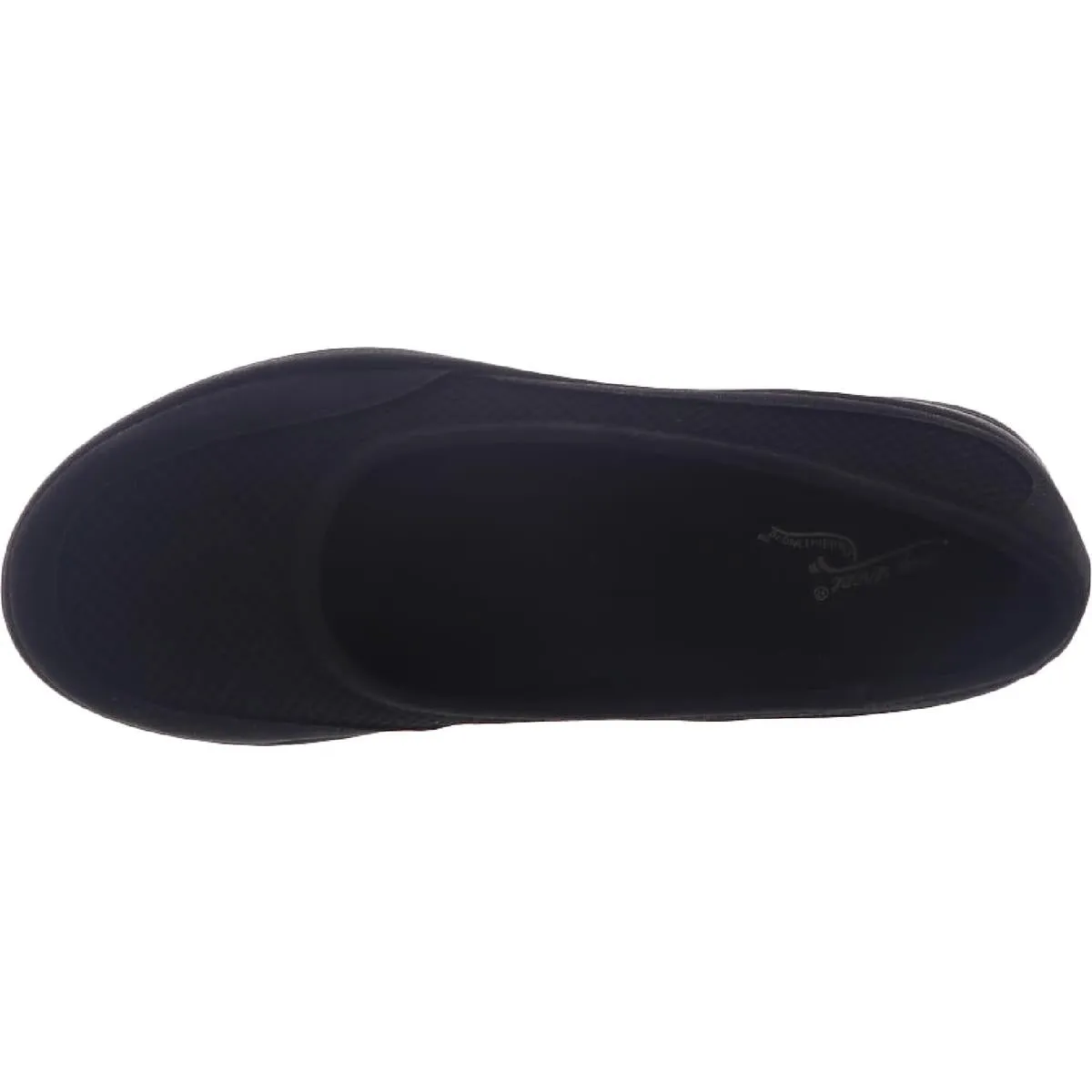 Joyous Womens Faux Leather Slip On Ballet Flats