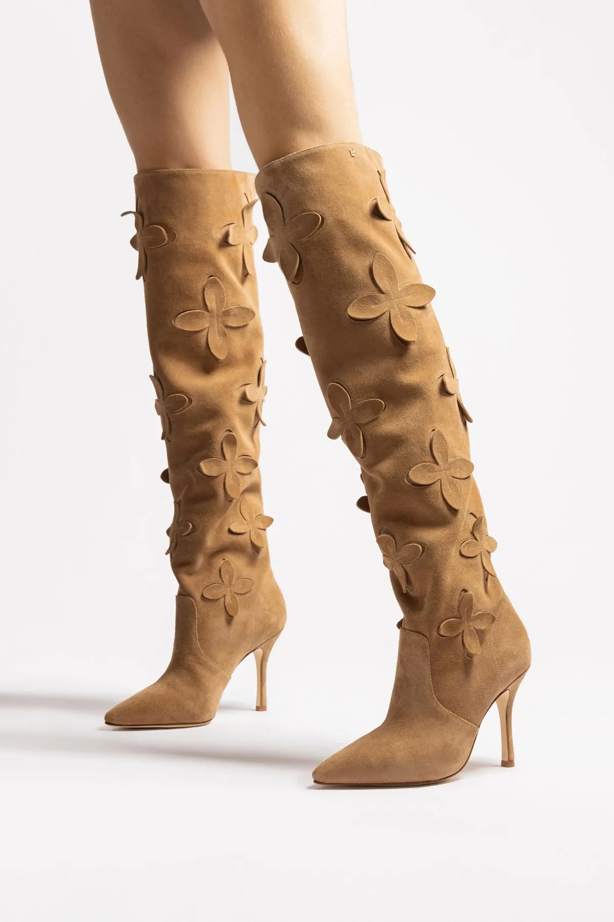 Julia Boot In Peanut Suede