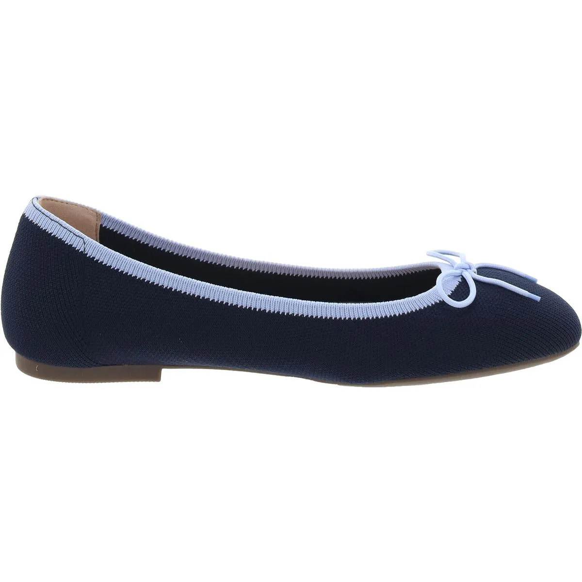 Klara Knit Womens Bow Knit Ballet Flats