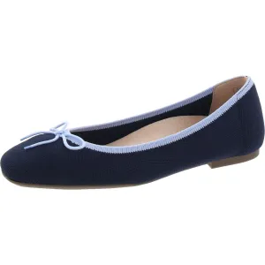 Klara Knit Womens Bow Knit Ballet Flats