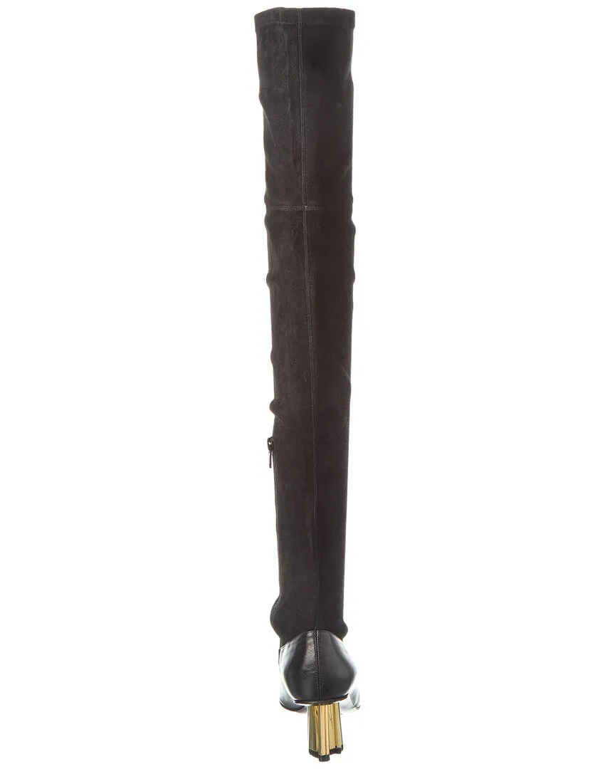 LANVIN M&E Suede Over-The-Knee Boot