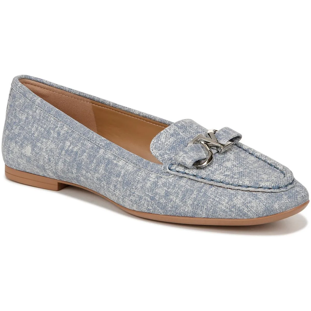 Layla Womens Leather Slip-On Loafers