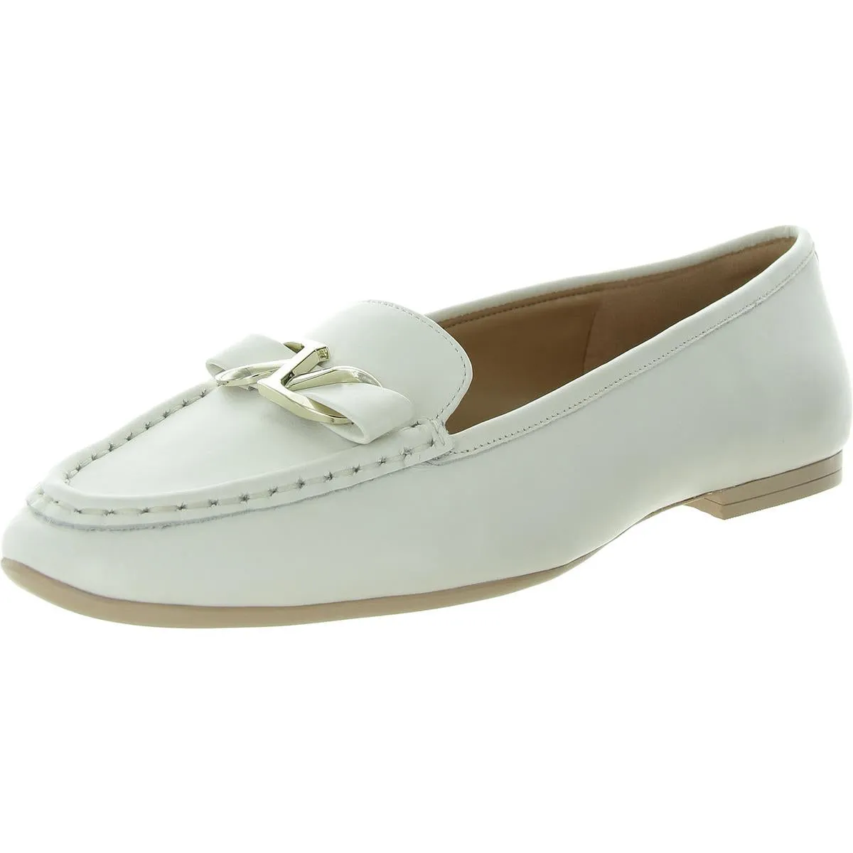 Layla Womens Leather Slip-On Loafers