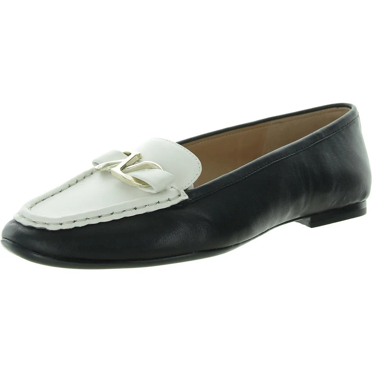 Layla Womens Leather Slip-On Loafers