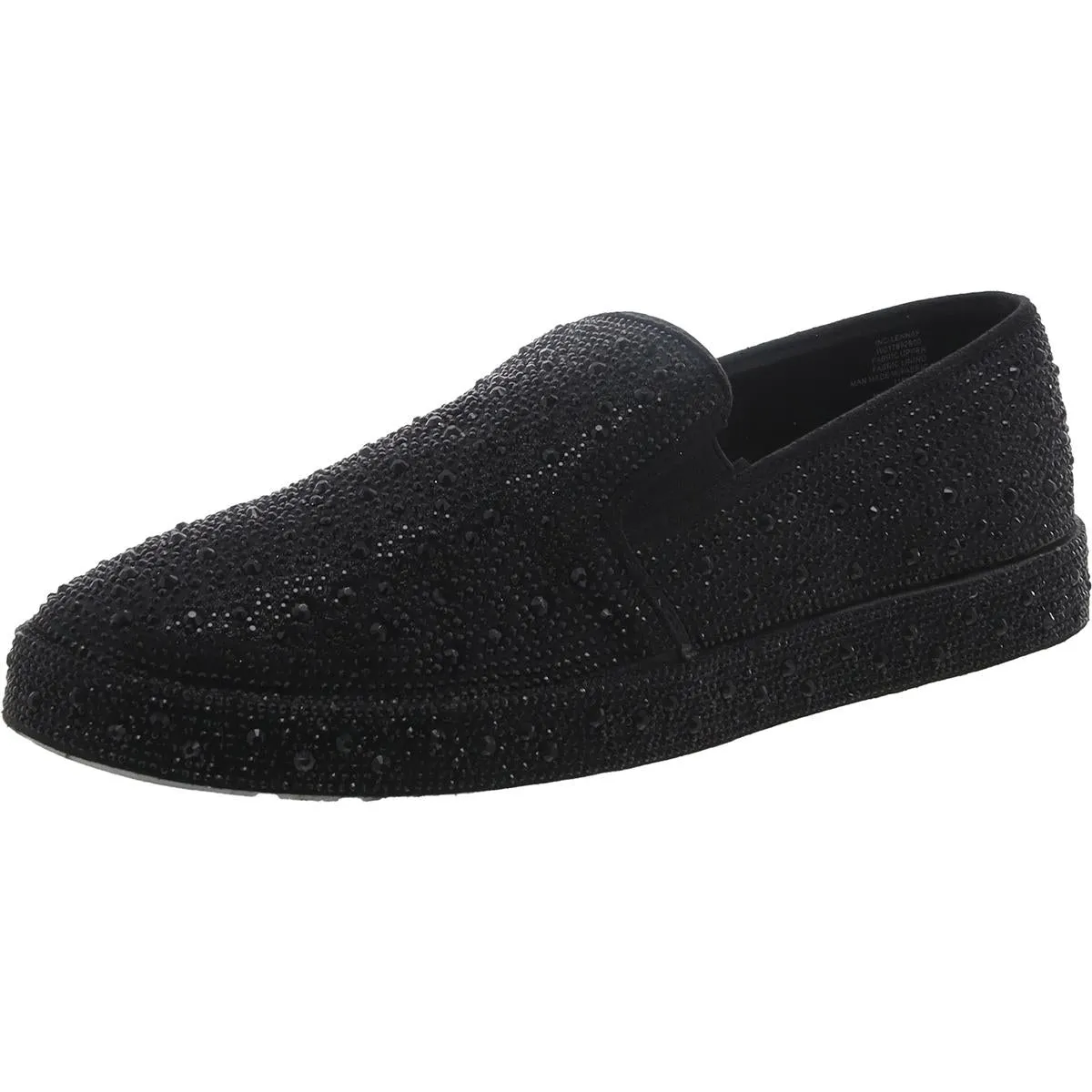 Lenna Womens Rhinestone Slip On Loafers