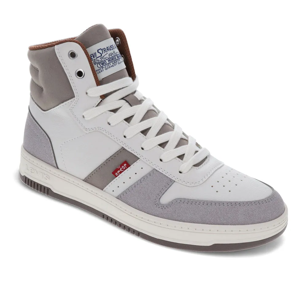 Levi's Mens Drive Hi Synthetic Leather Casual Hightop Sneaker Shoe
