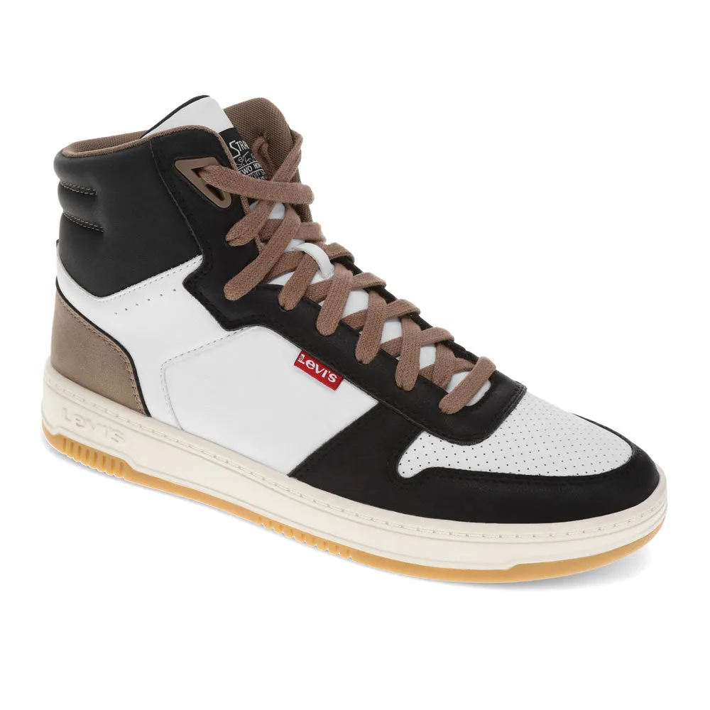 Levi's Mens Drive Hi Synthetic Leather Casual Hightop Sneaker Shoe