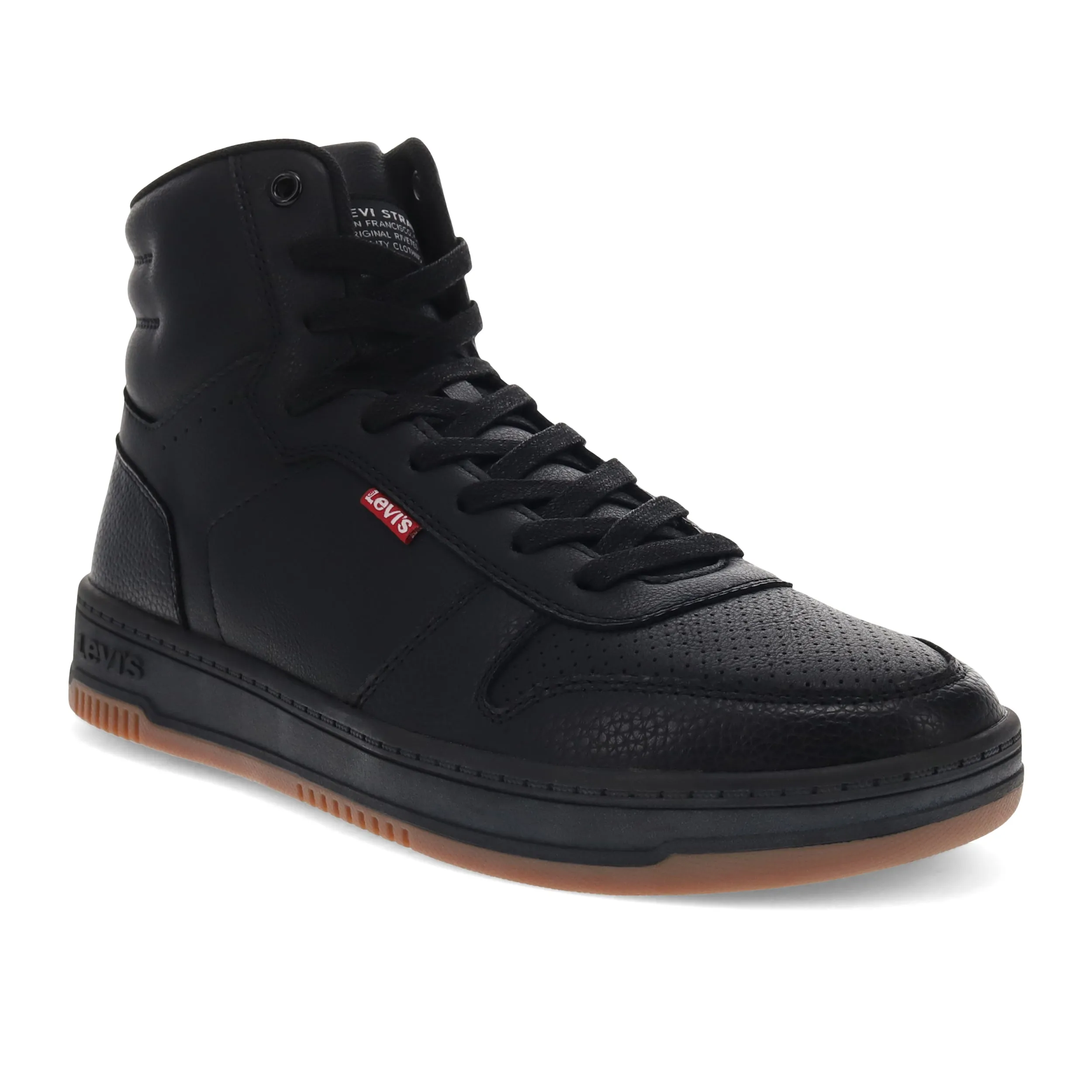 Levi's Mens Drive Hi Synthetic Leather Casual Hightop Sneaker Shoe
