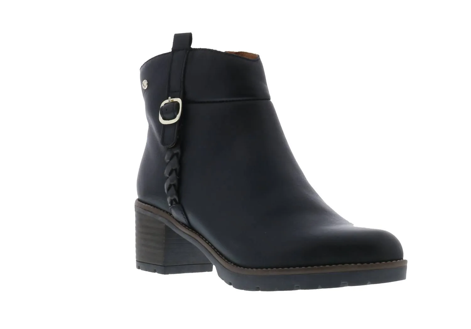 Llanes Leather Ankle Boots In Black