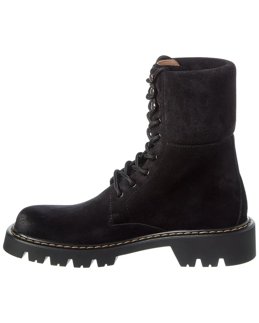 Loewe Sierra Suede Combat Boot