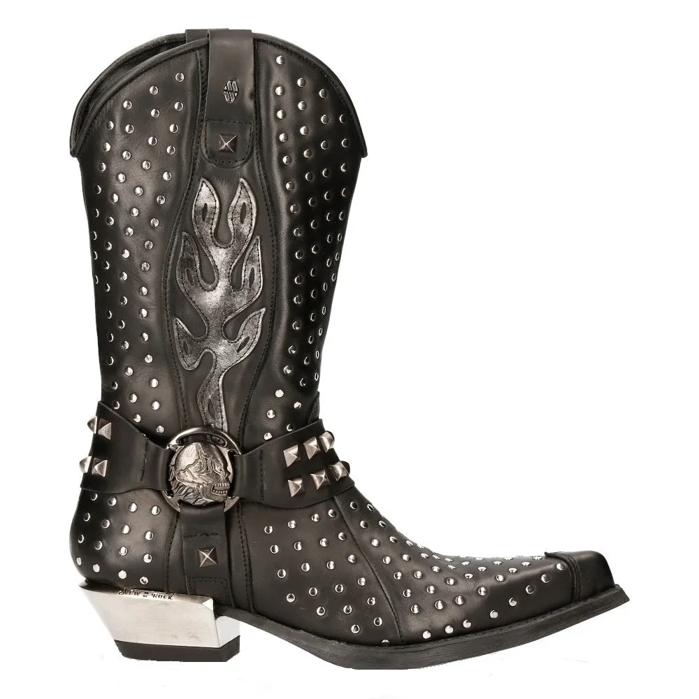 M-7928-s1 Western Cowboy Boots Leather