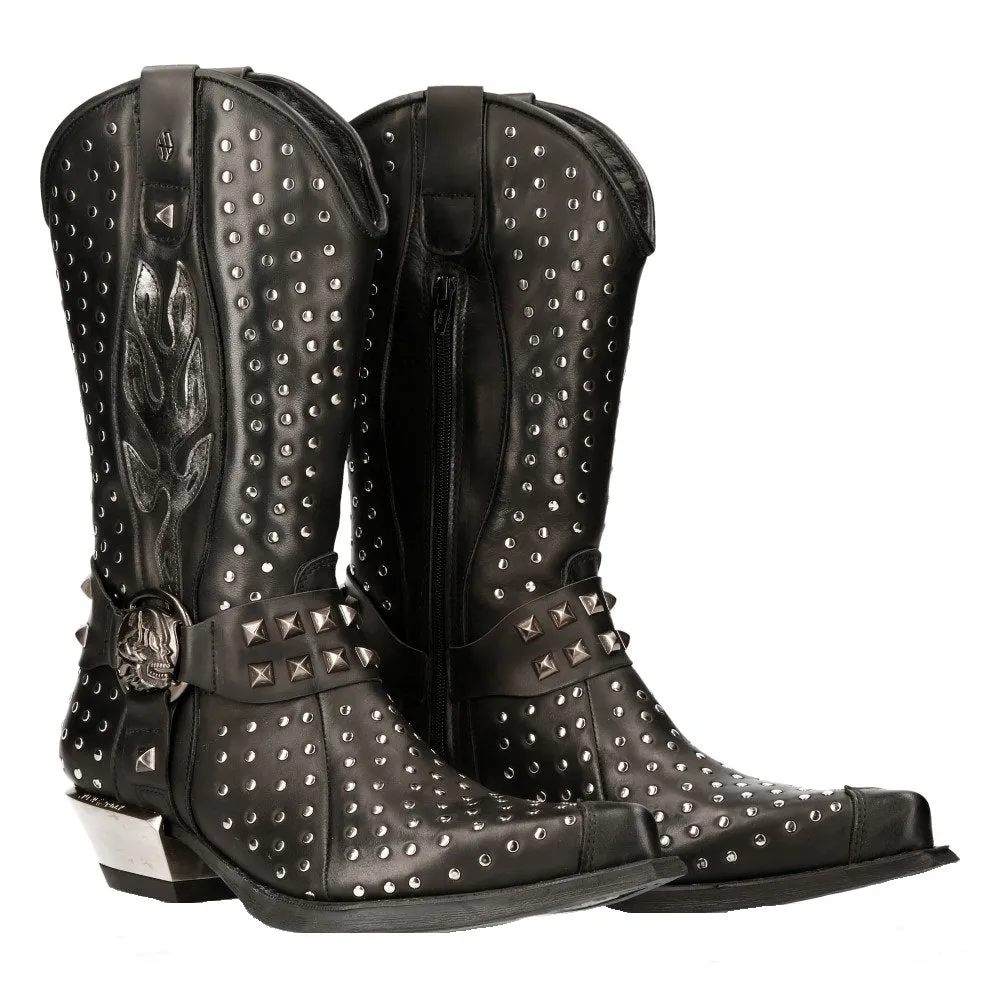 M-7928-s1 Western Cowboy Boots Leather