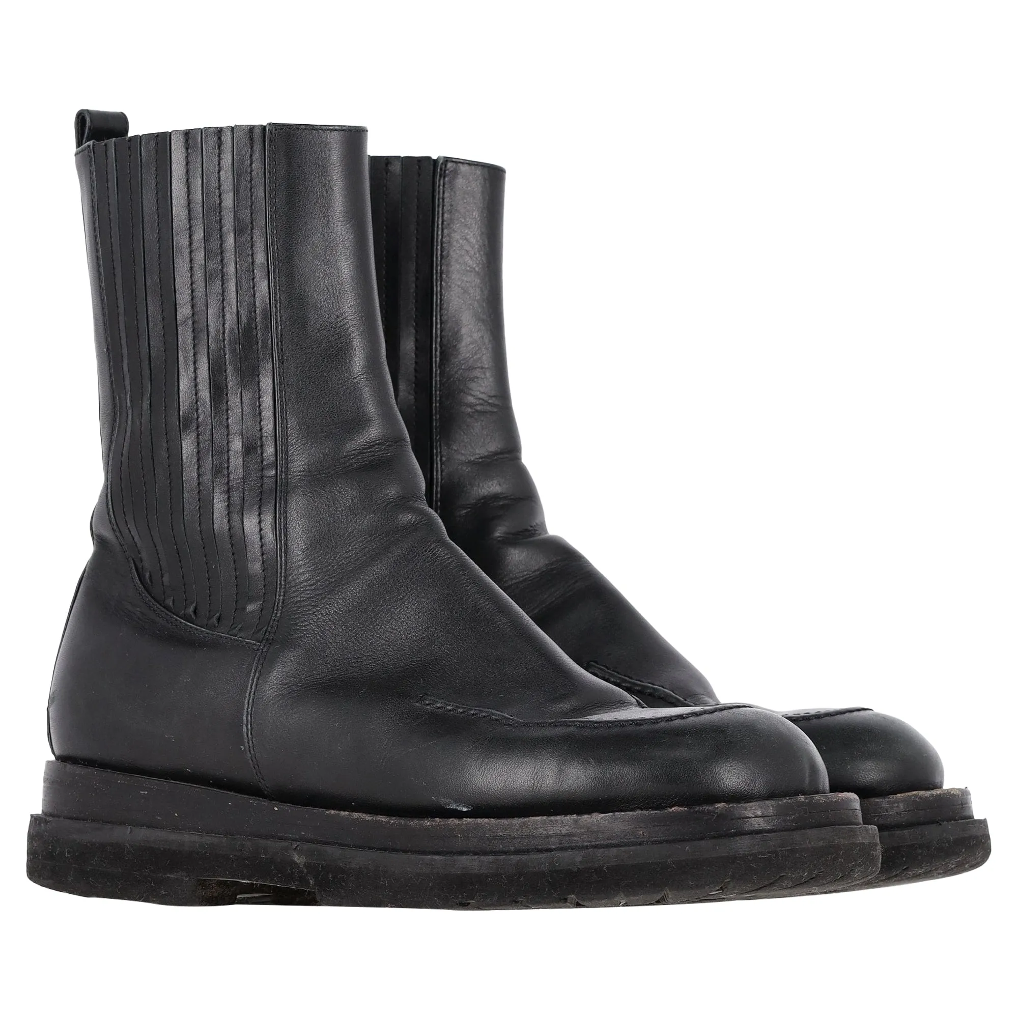 Magda Butrym Chelsea Ankle Boots in Black Leather